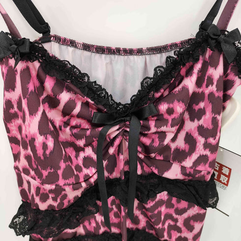Baby metal club  Pinky galfriend slip レオパード キャミソール Y2K レディース FREE